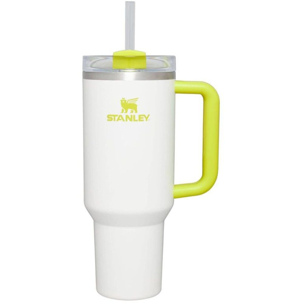 Stanley 40 oz Stainless Steel H2.0 Flowstate Quencher - White/Yellow